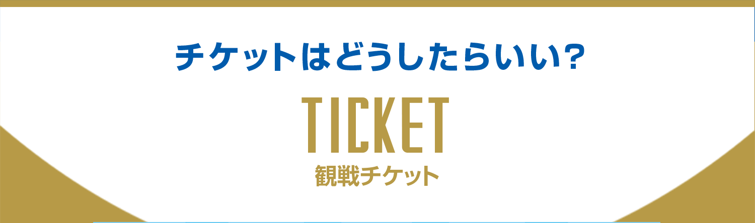 チケットはどうしたらいい？？　観戦チケット